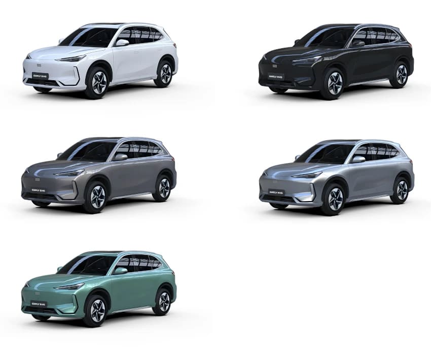 Geely EX5 Colors
